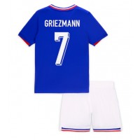 Frankrike Antoine Griezmann #7 Hemmatröja Barn EM 2024 Kortärmad (+ Korta byxor)
